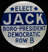 Elect Jack Boro President Democratic Row B;