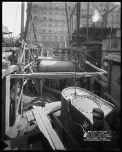 Woolworth Building, Looking East From Platform [Construction zone.]