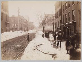 [West 11th Street between Greenwich and Hudson Streets.]