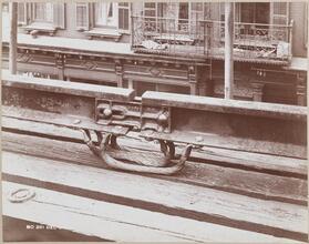 [Elevated train rail.]