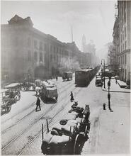 [Hudson Street and Laight Street, looking south.]