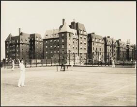[Hawthorne Court. Tennis courts.]