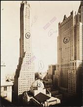 St. Bartholomew's Church, Waldorf-Astoria Hotel, and General Electric Building
