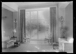 Cosmopolitan Club. Lounge window, direct view.