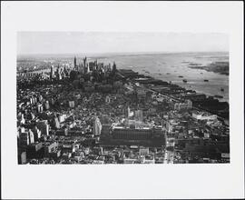 [Aerial view of Lower Manhattan.]