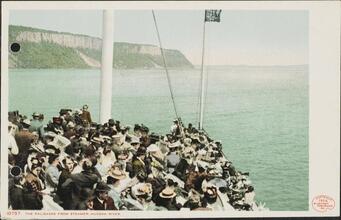 The Palisades from Steamer, Hudson River.