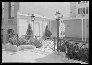 Russell A. Pettengill [residence]. Court from street II.
