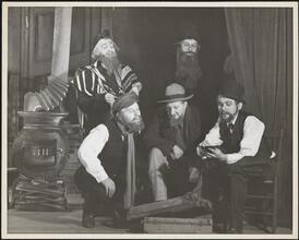 ["Menachem Mendl Dreams" theater still.]