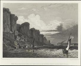 The Palisade Rocks on the Hudson River, West Bank, New York