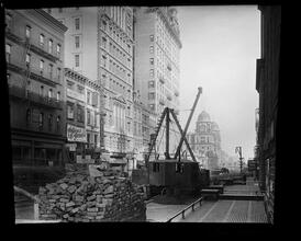 Construction on 42nd Street near Grand Central Terminal.