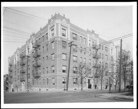 East 176th Street at the N.E. corner of Mt. Hope Avenue. Apartment house.