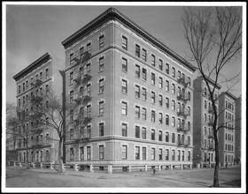 615 West 162nd Street at the N.E. corner of Ft. Washington Avenue. Yorktown Court Apartment House.