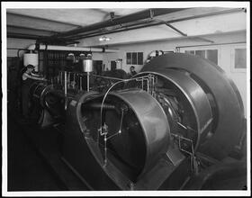 Franklin Street and Greenwich Street. B. Fischer and Co. Factory, engine room.