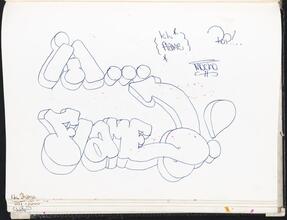 Lil... Flame! [Page in Chi Chi 133's black book.]