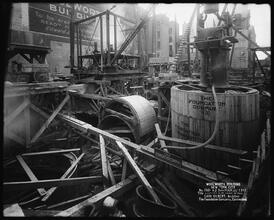 Woolworth Building, Looking S. W. From Broadway [Construction zone.]