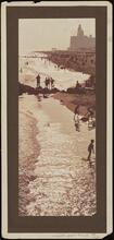 [Coney Island beach scene.]