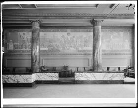 5th Avenue and 20th Street. Union Ex. National Bank, interior showing "Commerce" mural.