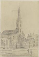 Trinity Church, Broadway, New York, USA 1838