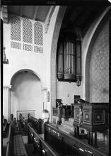Park Avenue [Methodist Episcopal] Church. Pulpit organ and gable.
