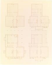 [Plans for an attic story, second story, cellar story and first story.]