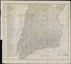 Plan von der Stadt New-York