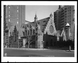 West 77th Street and West End Avenue, N.E. corner. West End Collegiate Church.