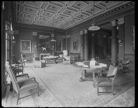 West 40th Street. Republican Club, reading room interior.