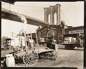 Brooklyn Bridge with Pier 21, Pennsylvania Railroad
