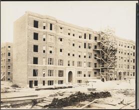 27th Street or 28th Street. Jackson Heights apartments. Construction view