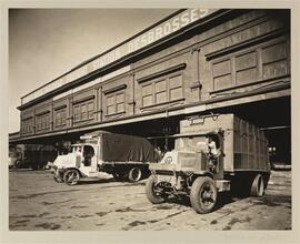Trucks, West and Desbrosses Streets