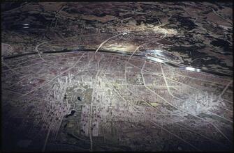 [Model of a city.]