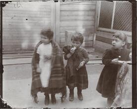 Children in the Beach Street Industrial School.