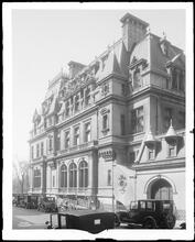 65th Street at the N.E. corner of 5th Avenue. John Jacob Astor residence, detail of 65th Street side.