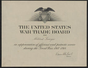 The United States War Trade Board