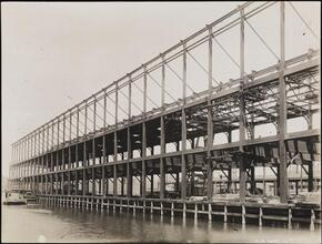 [West 55th Street Pier Shed.]