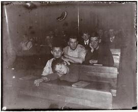 Night School in the Seventh Avenue Lodging House - run by The Children's Aid Society.