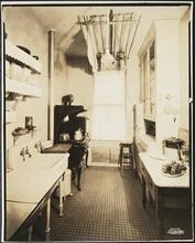 [Apartment interior, kitchen.]