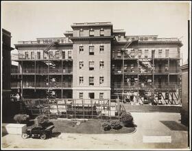 [Construction of new ward wing addition, Harlem Hospital.]