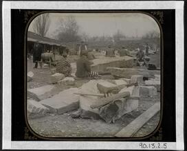 Blackwell's Island. Prisoners Breaking Stone.