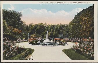 Lily Pond and Rose Garden, Prospect Park, Brooklyn, N. Y.