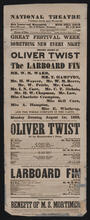 Second night of "Oliver Twist; or, The Housebreaker's Doom" and first time for years, "The Larboard Fin", Monday evening, August 1, 1859