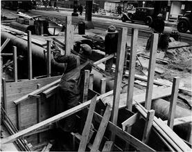 6th Avenue Subway Construction, 16th Street.