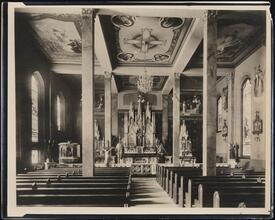 [Church. Interior, toward altar.]