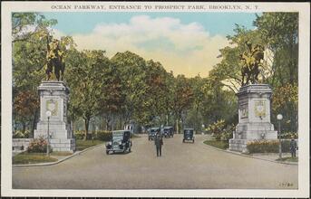 Ocean Parkway, Entrance to Prospect Park, Brooklyn. N. Y.
