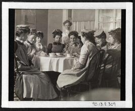 [Women drinking tea.]