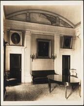 [Interior, reception room.]