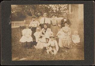[Al Smith with his family.]