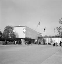 [Switzerland building, New York World's Fair.]