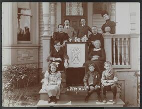 Group, Mr. Flourest (Mgr. Sherry's) and his Family with Chest.