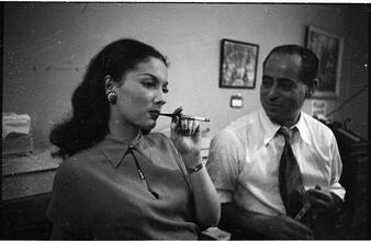 Show Girl [Rosemary Williams talking to a man.]